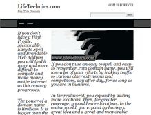Tablet Screenshot of lifetechnics.com